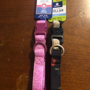 Set of two Top Paw dog collars